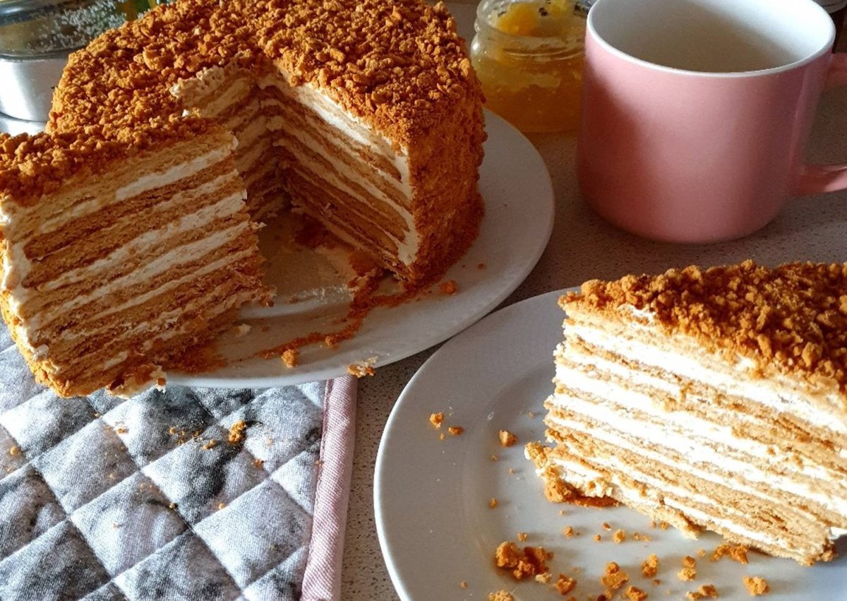 Лимонный медовик Буше
