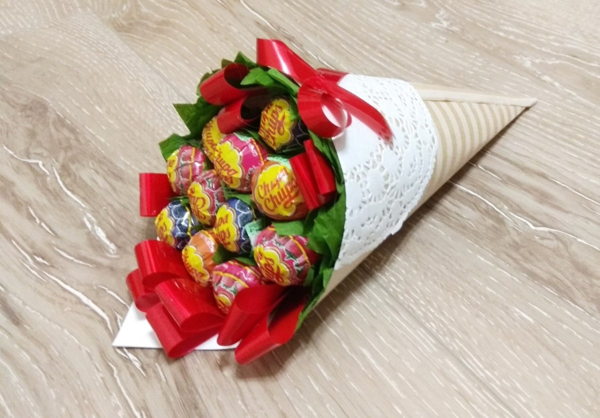 Букеты из еды для мамы