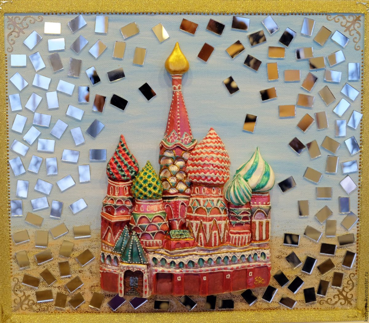 Сборная модель из картона Спасская башня Московского Кремля (219)