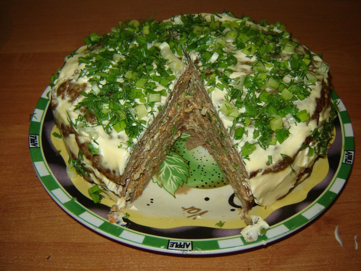 Юлия Высоцкая печеночный торт