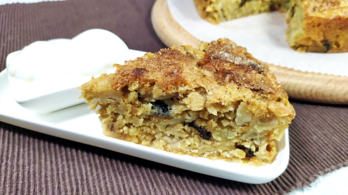 Пирог крамбл с яблоками