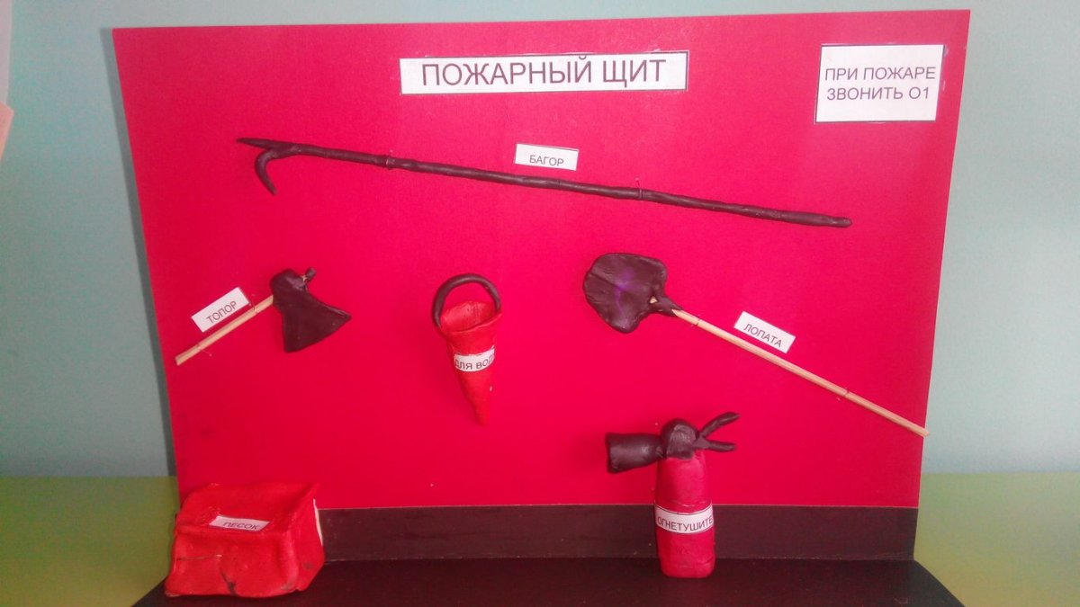 Пожарный щит комплектация для детского сада