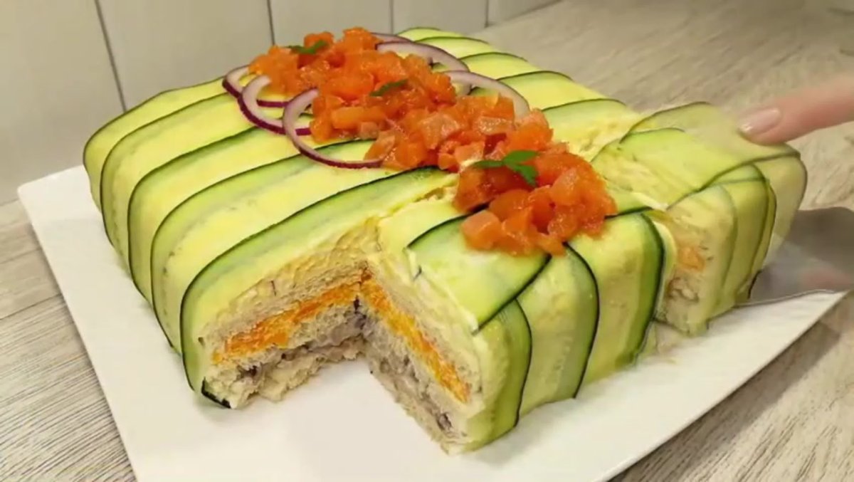 Шпинатный закусочный торт