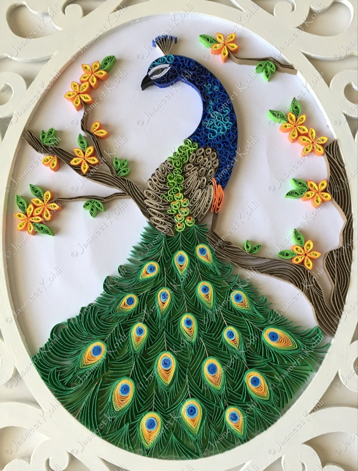 Quilling paper Павлин