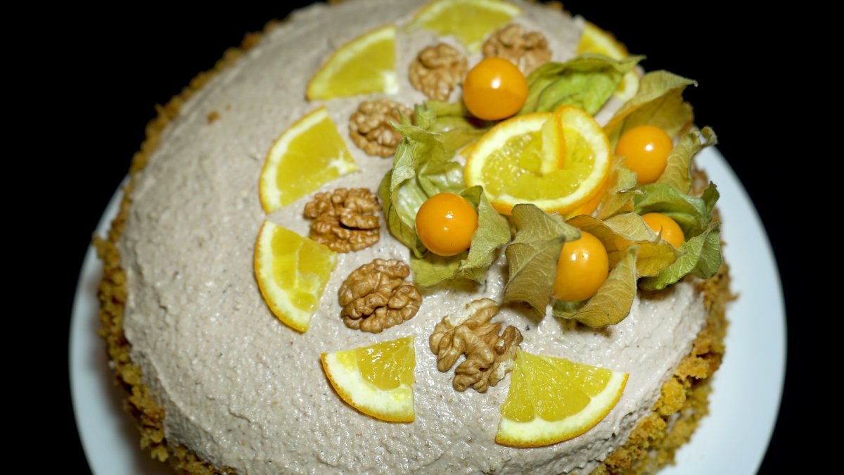 Яблочный пирог с клюквой