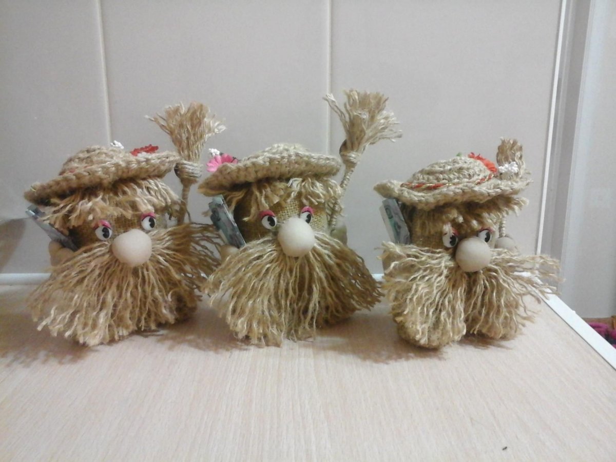 Куклы из джута