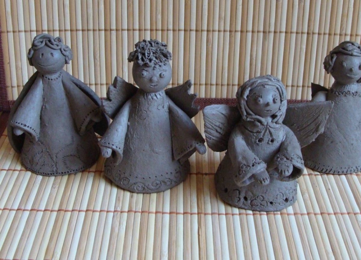 Колокольчик из глины