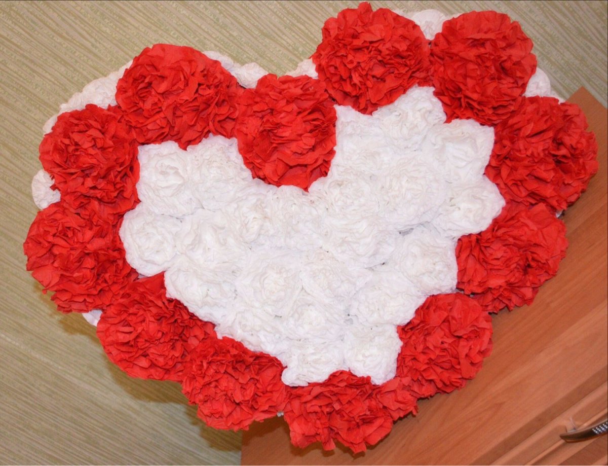 Корзинка сердце из модулей