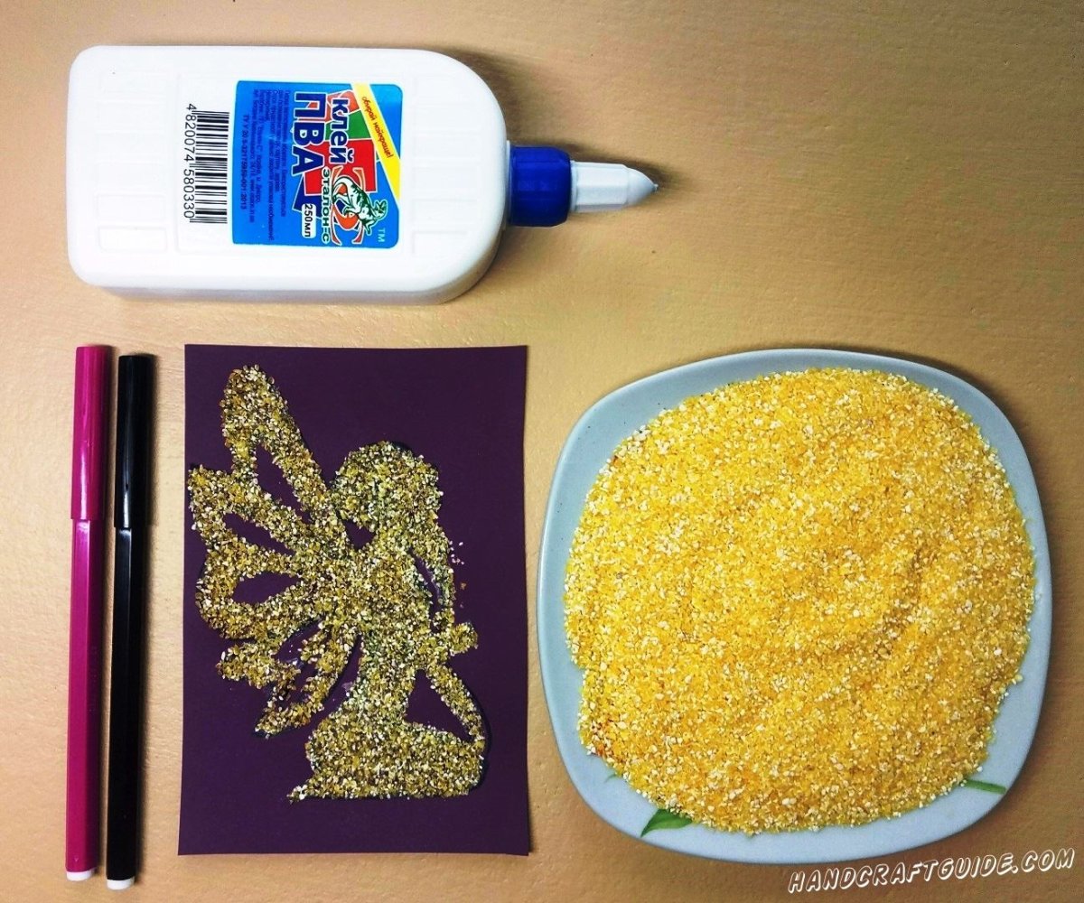 Поделки в садик из крупы