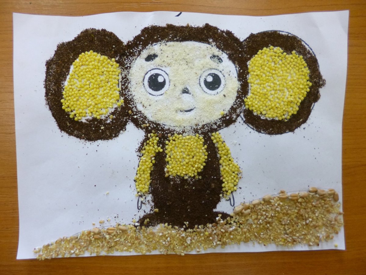 Мозаика из крупы