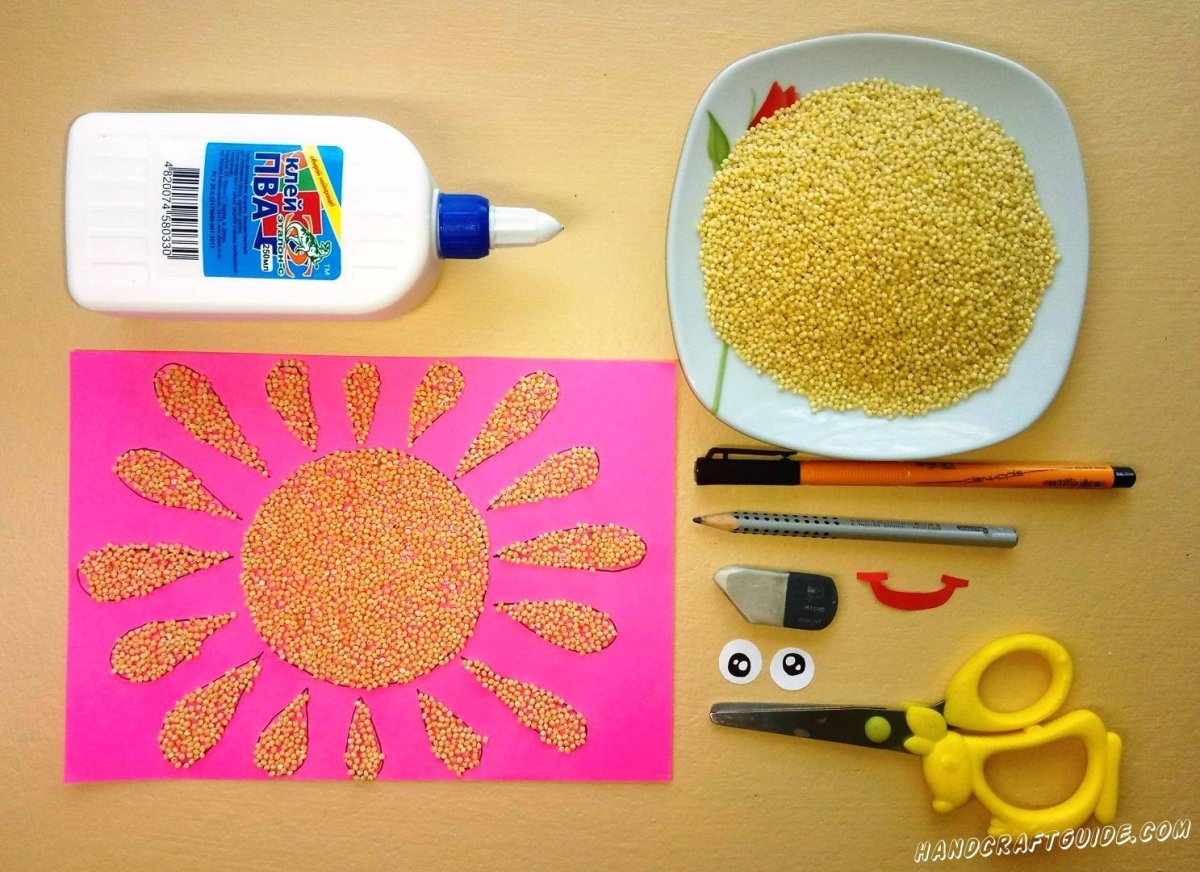 Поделки из крупы