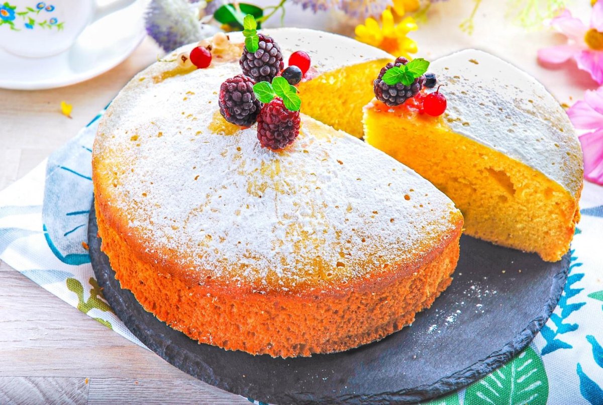 Маковый бисквит для торта