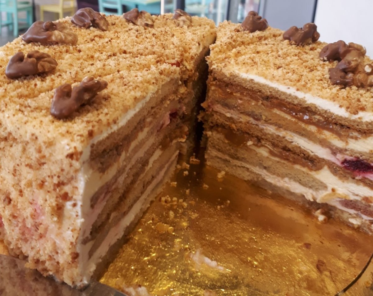 Торт со сгущенкой