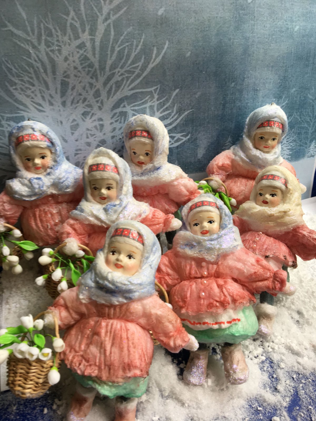 Поделка Снеговик из ваты