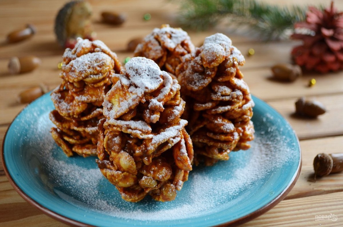 Десерт из кукурузных хлопьев