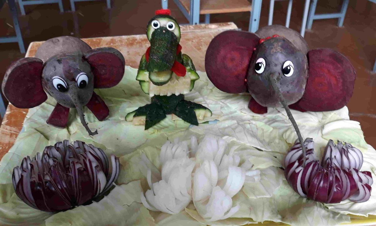Барашек из овощей
