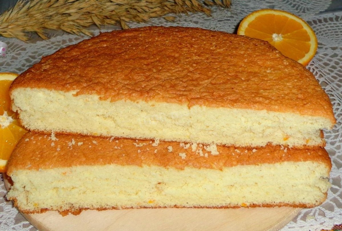Апельсиновый бисквит