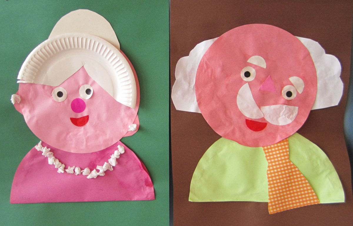 Grandpa Craft for Kids circles