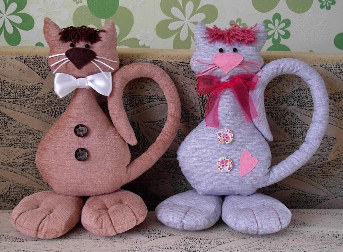 Котики из ткани