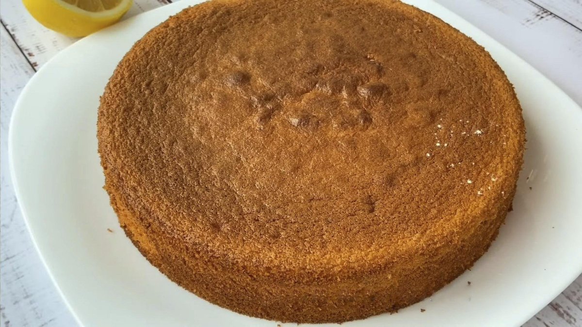 Легкий бисквит для торта