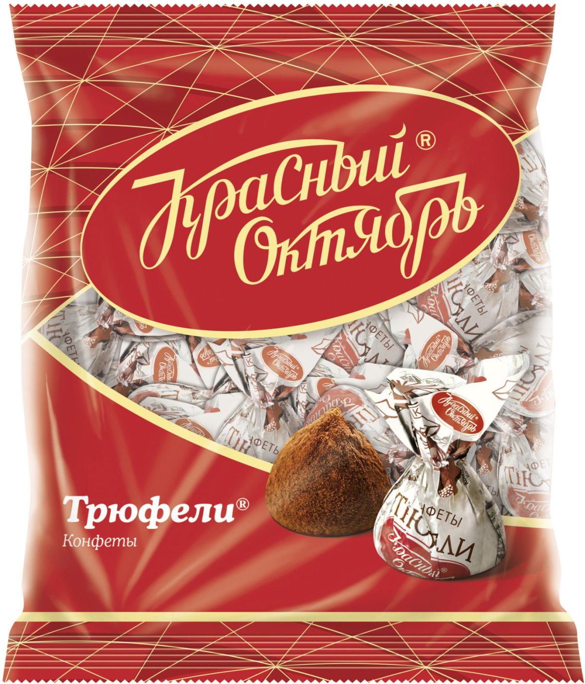 Конфеты трюфель красный октябрь