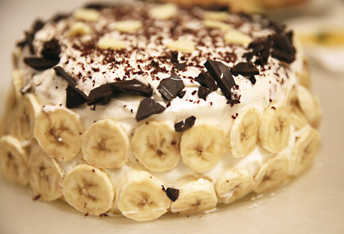 Шоколадно банановый торт без выпечки