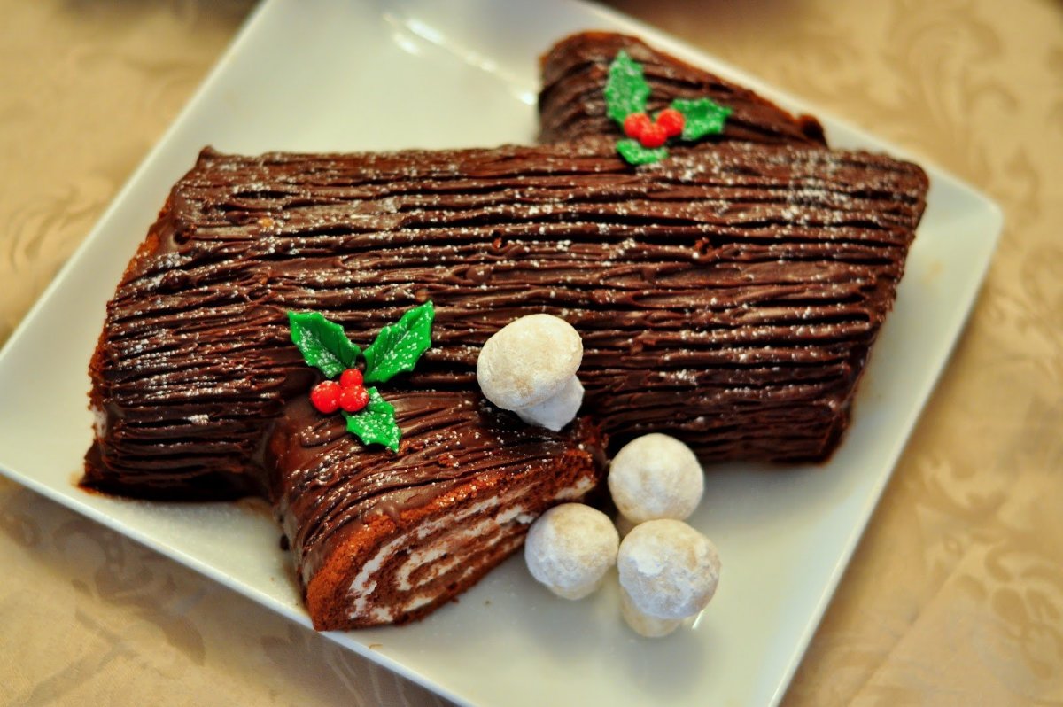 Рождественское полено Буш де Ноэль (Buche de noel)
