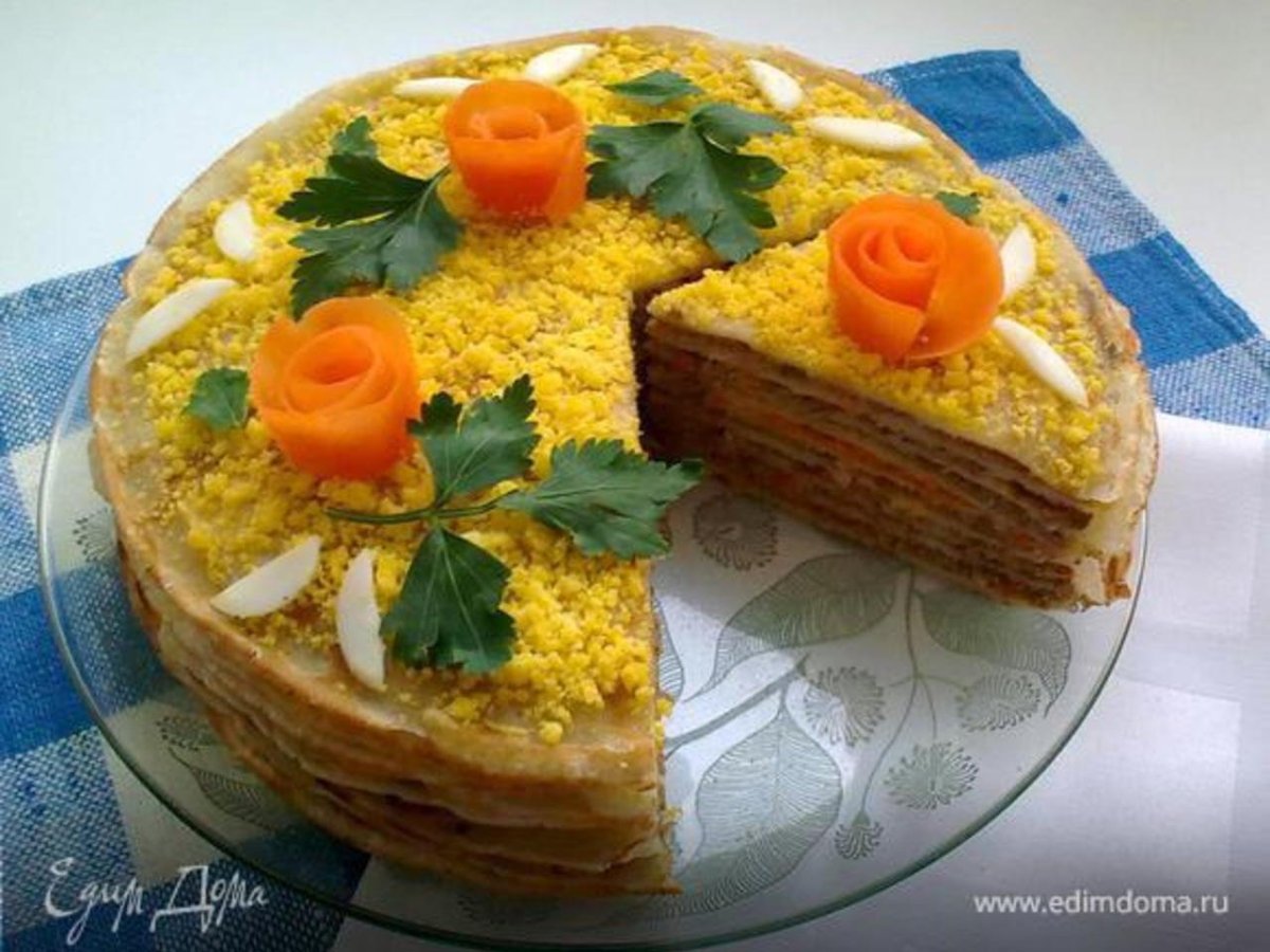 Юлия Высоцкая печеночный торт