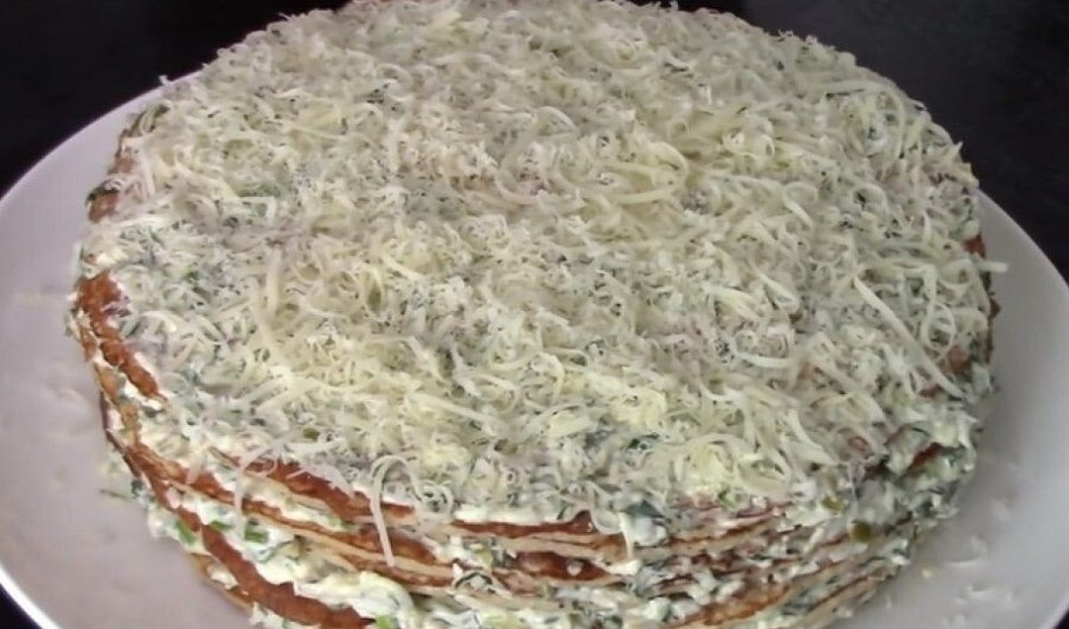 Торт из куриного фарша