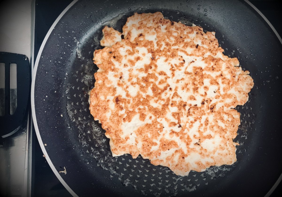 Куриный фарш на сковородке
