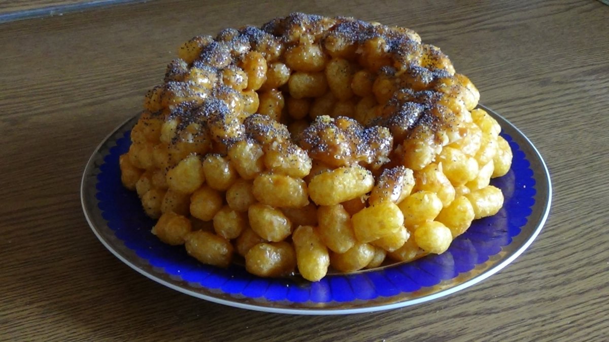 Торт из кукурузных палочек на скорую руку
