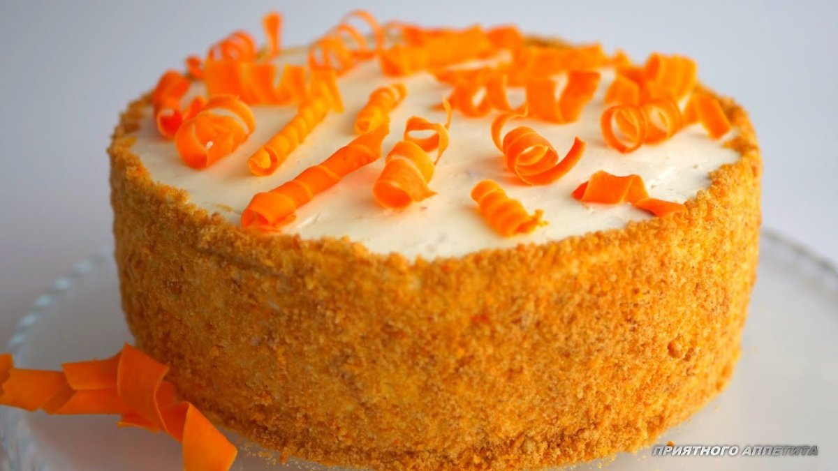 Морковный торт Мария белая