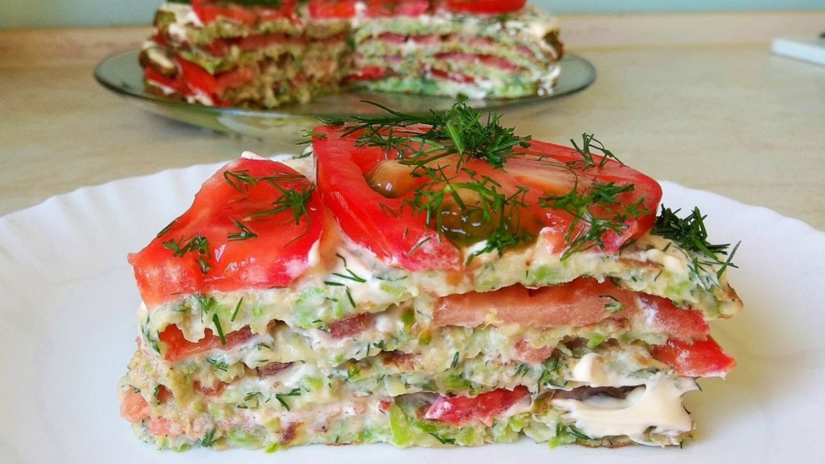 Шпинатный закусочный торт
