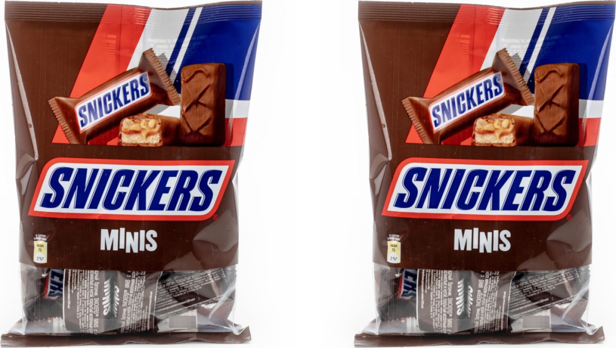 Шоколадные конфеты snickers Minis
