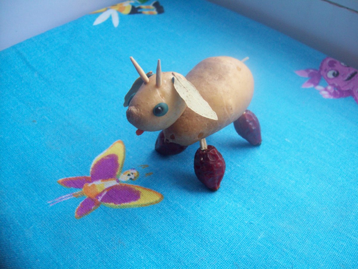 Кораблик из овощей для детского сада