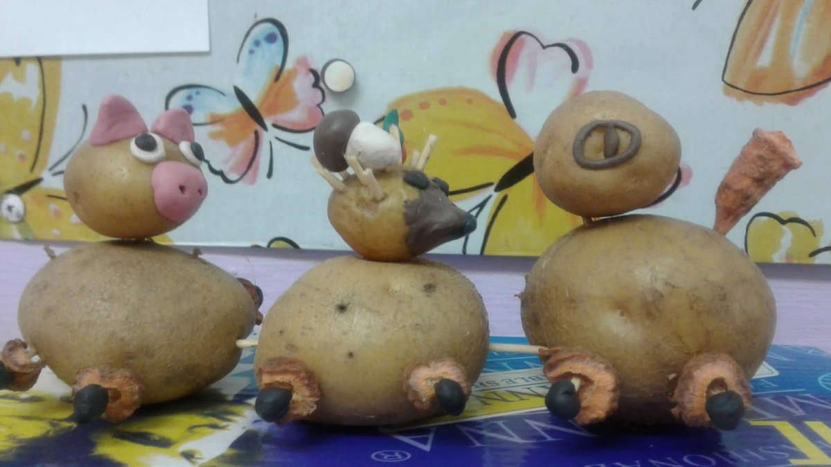 Композиция из картошки