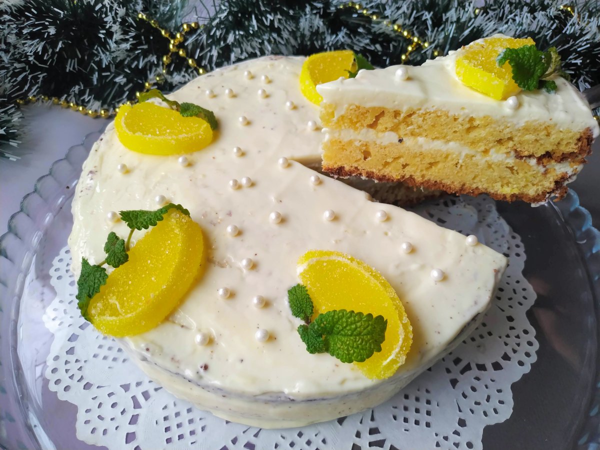 Торт с лимоном