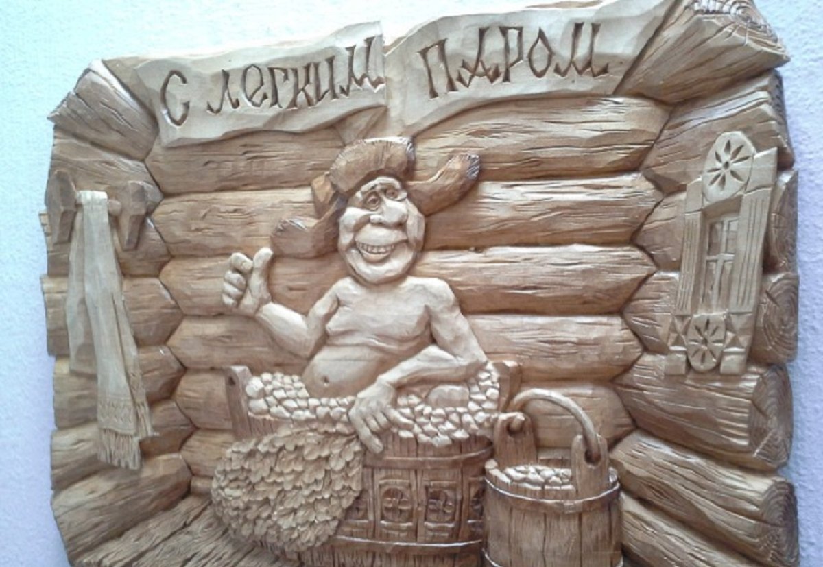 Резьба по дереву для бани