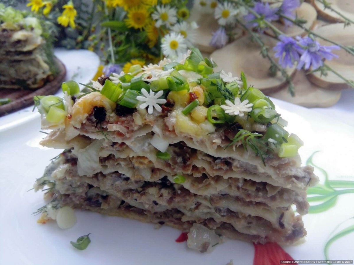 Закусочные торты для мужчин