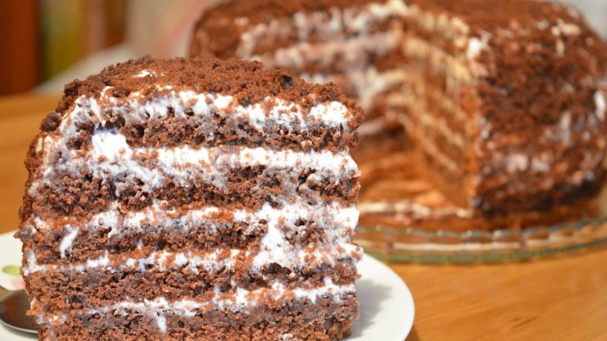 Творожный торт на сковородке