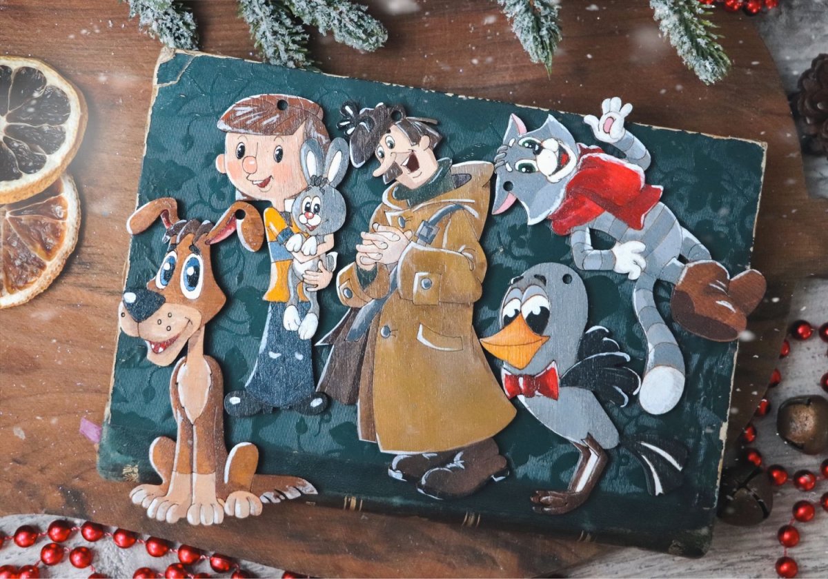 Ёлочные игрушки трое из Простоквашино