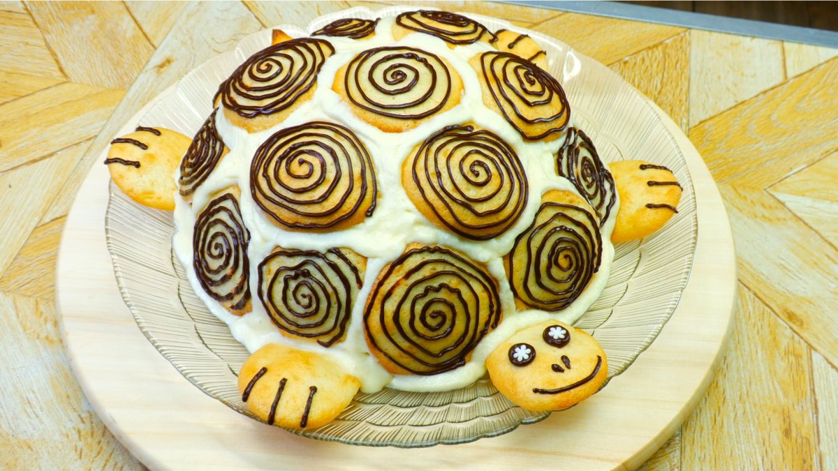 Черепашка из мастики