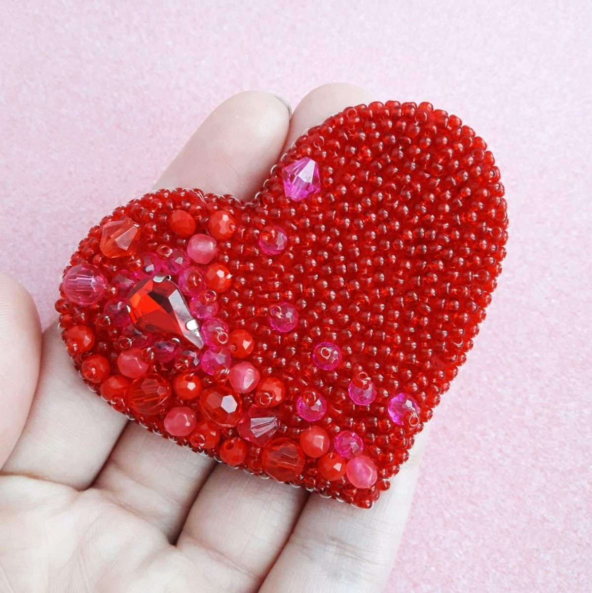 Сердечко из бисера