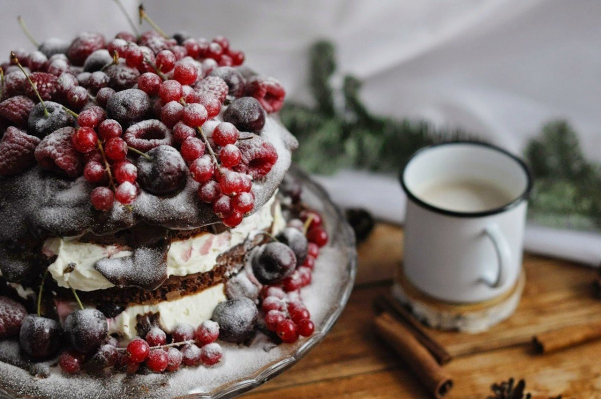 Торт "чёрный лес" (Black Forest Cake)