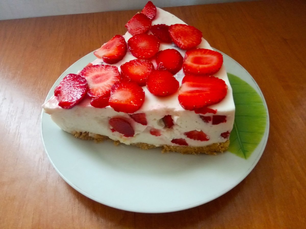 Творожное бланманже с ананасом