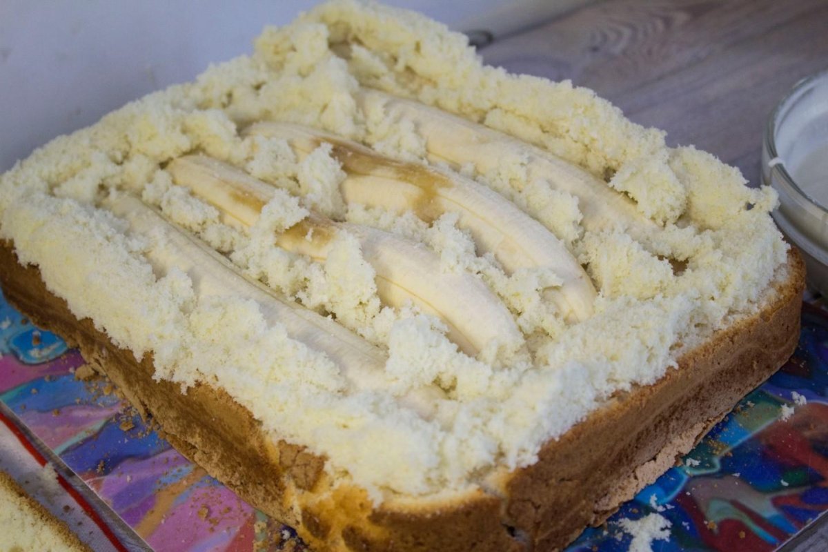 Торт с маком и кокосовой стружкой