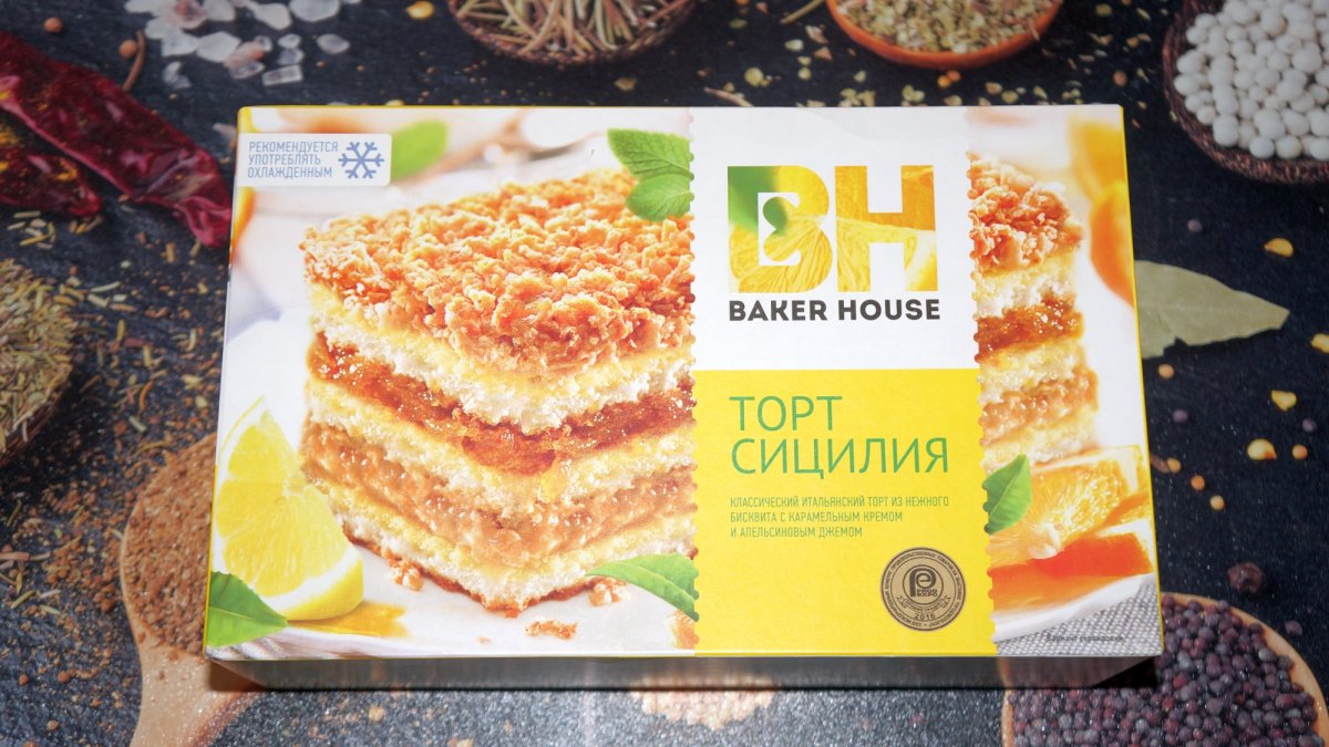 Торт бисквитный Бейкер Хаус Сицилия