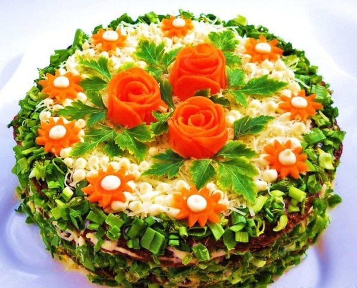 Кабачковый торт с помидорами