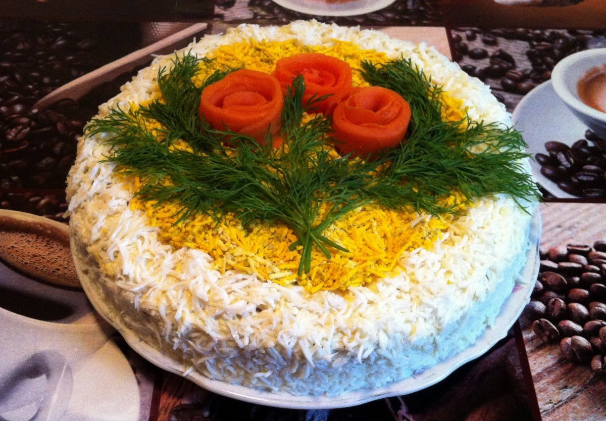 Скандинавский закусочный торт