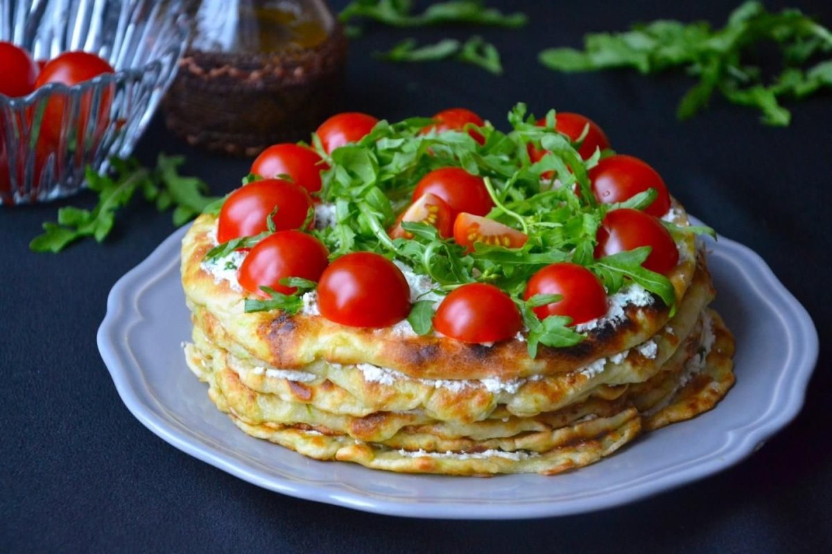Кабачковый закусочный торт